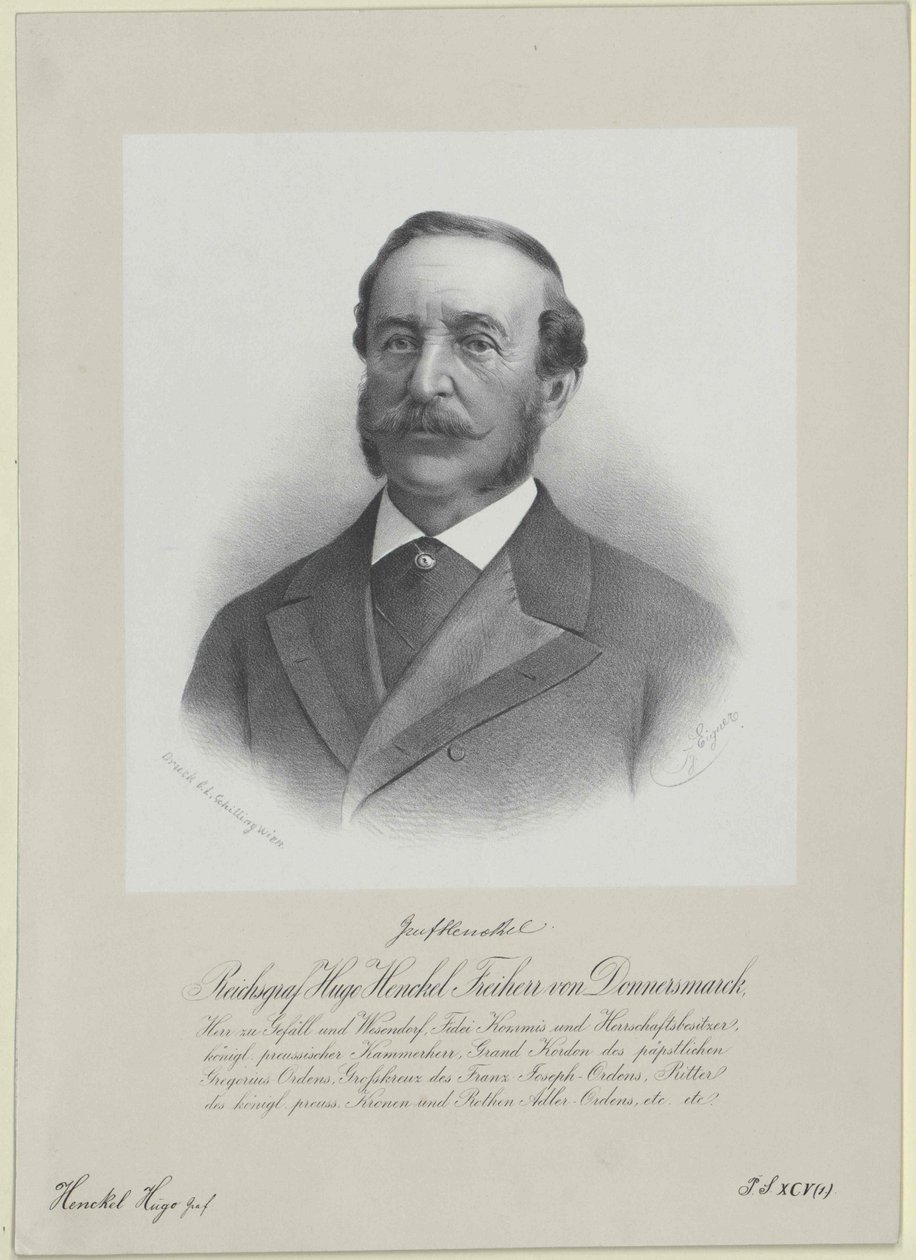 Hugo cuenta Henckel-Donnersmarck de Artist Unknown