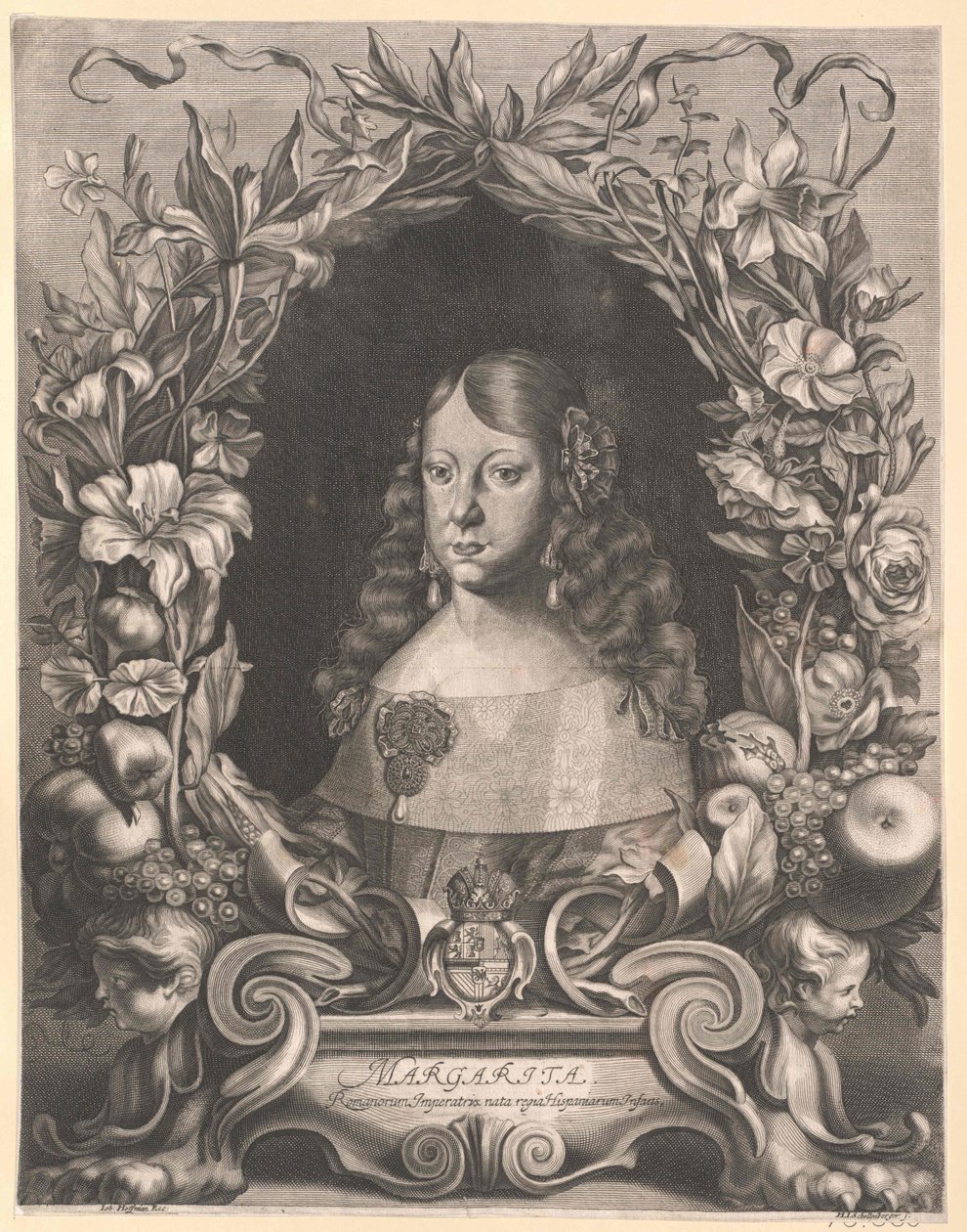 Infanta de España Margarita Teresa (imprimir) de Artist Unknown