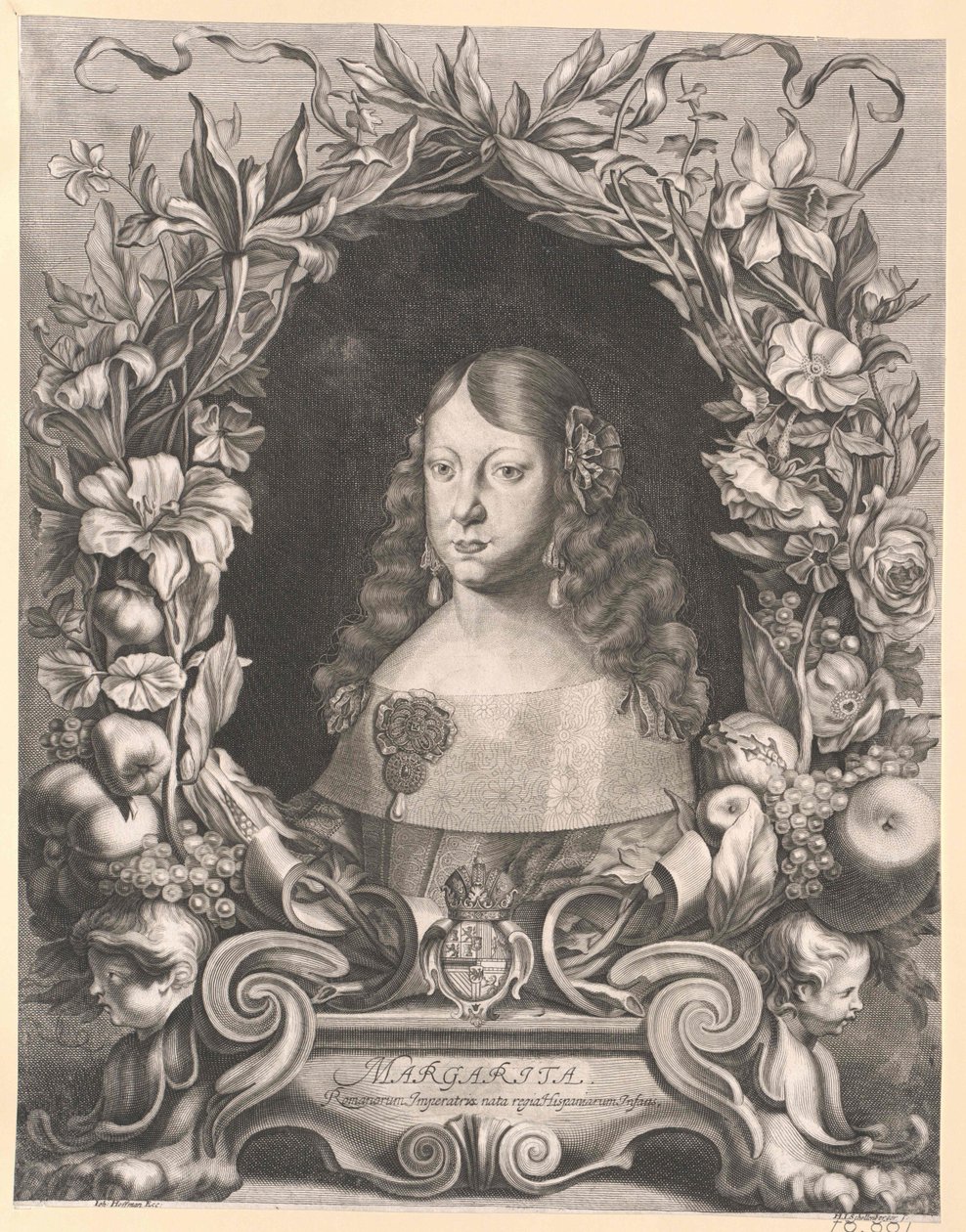 Infanta de España Margarita Teresa (imprimir) de Artist Unknown