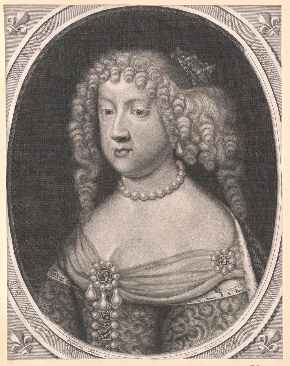 Infanta de España María Teresa (imprimir) de Artist Unknown