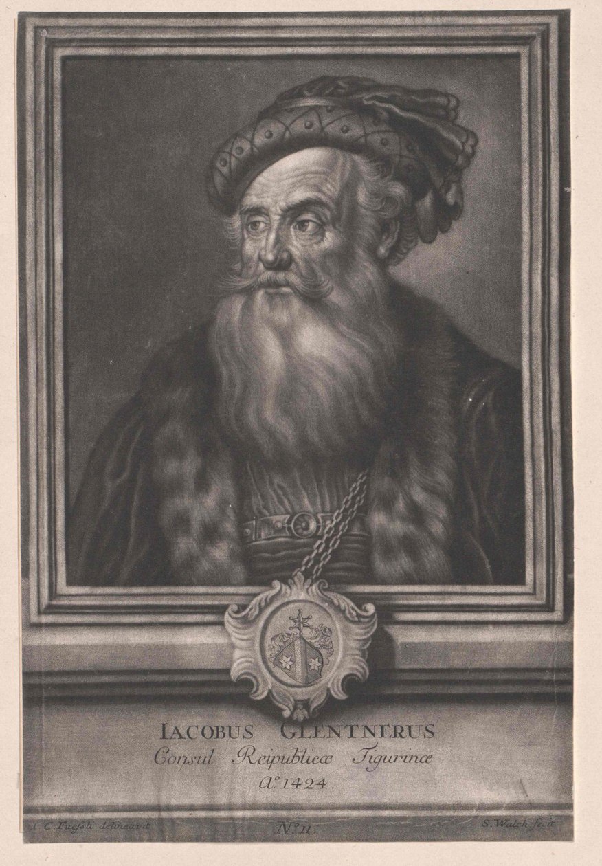 Jakob Glentner (imprimir) de Artist Unknown