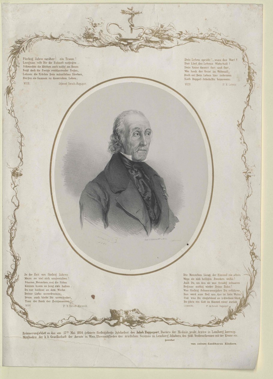 Jakob Rappaport (imprimir) de Artist Unknown
