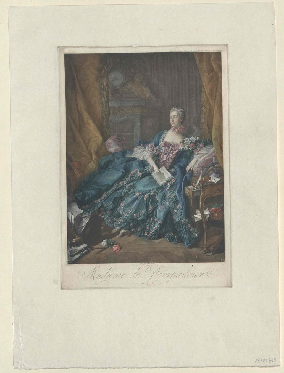 Jeanne Antoinette Poisson Pompadour de Artist Unknown