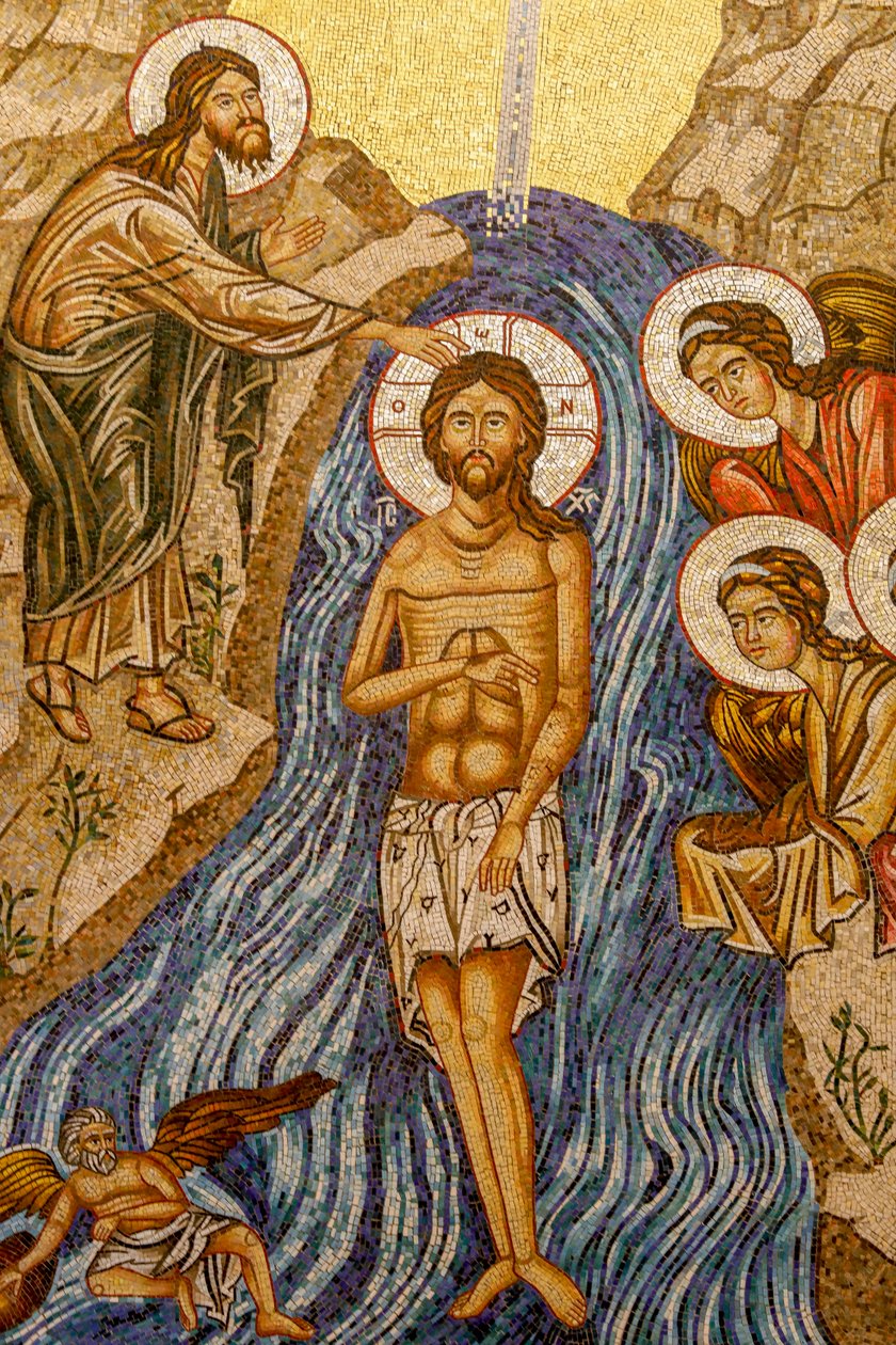 Bautismo de Jesús. Catedral, Harissa, 2022 (foto) de Artist Unknown