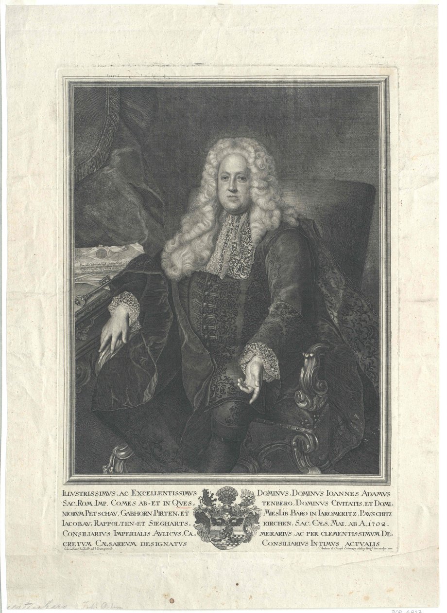 Johann Adam conde von Questenberg de Artist Unknown