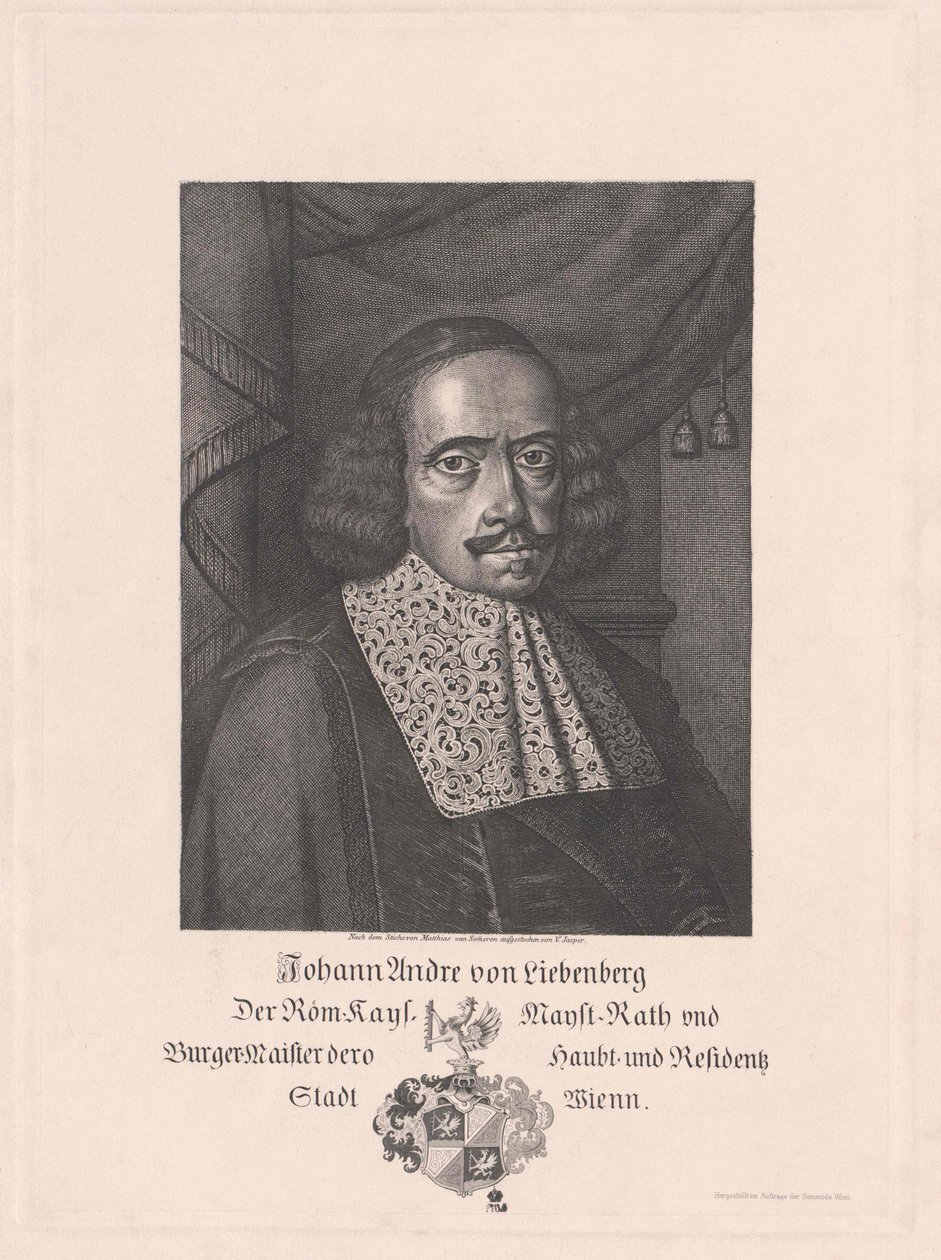 Johann Andreas von Liebenberg (imprimir) de Artist Unknown