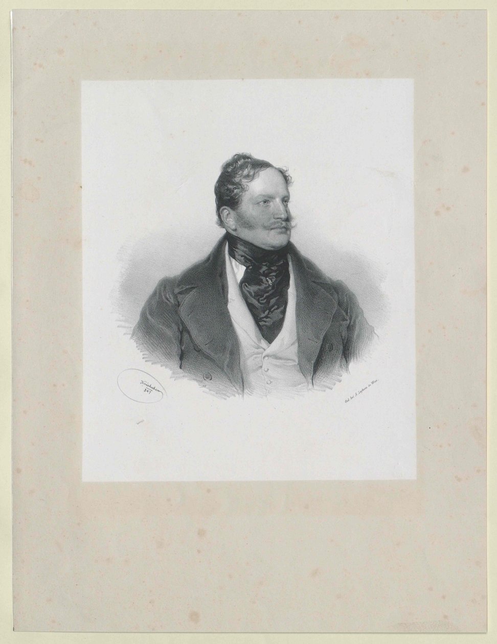 Johann Franz conde Hardegg (huella) de Artist Unknown