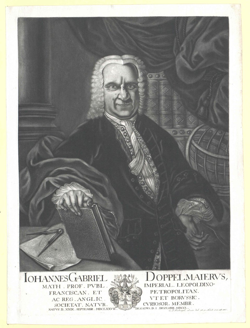 Johann Gabriel Doppelmayr de Artist Unknown