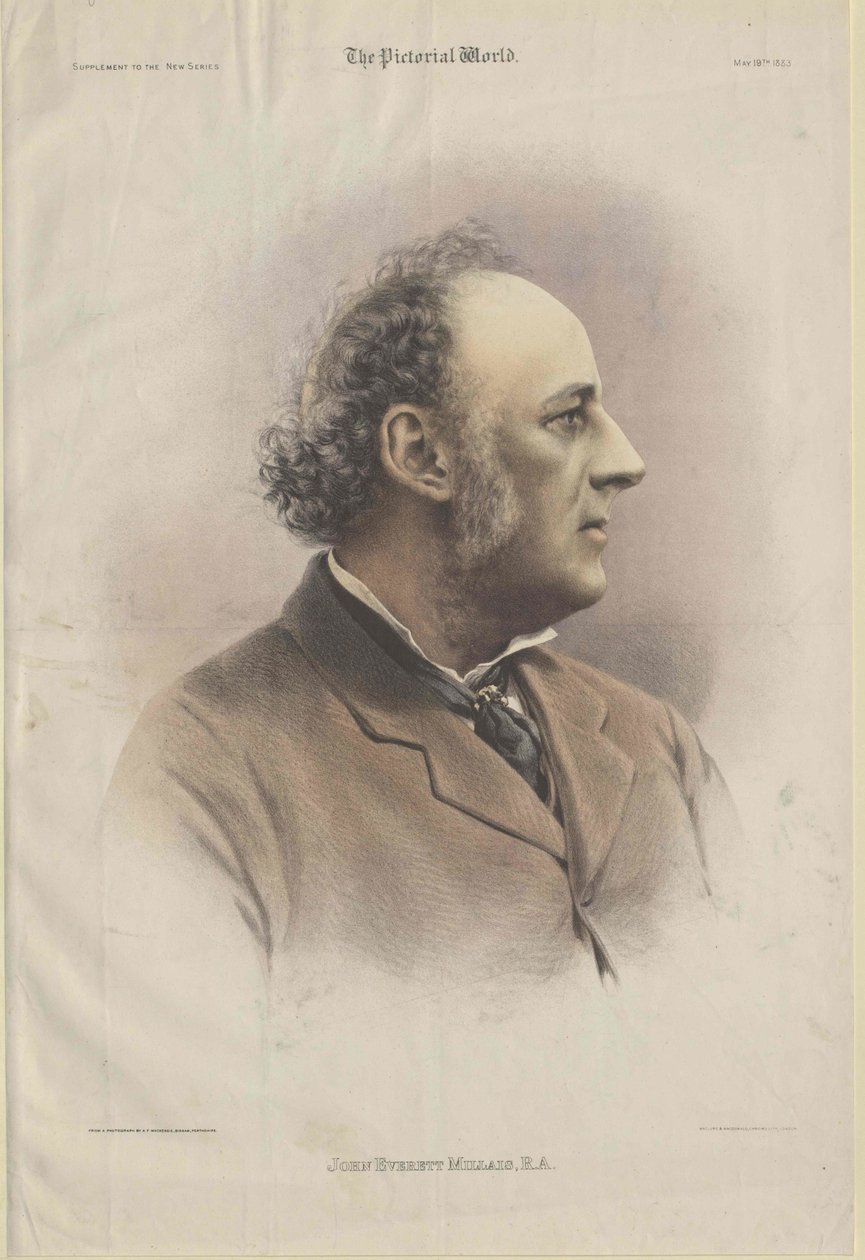 John Everett Millais (impresión) de Artist Unknown
