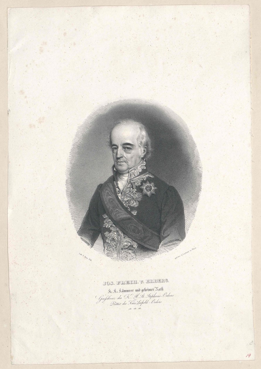 Joseph Augustin barón de Erberg de Artist Unknown
