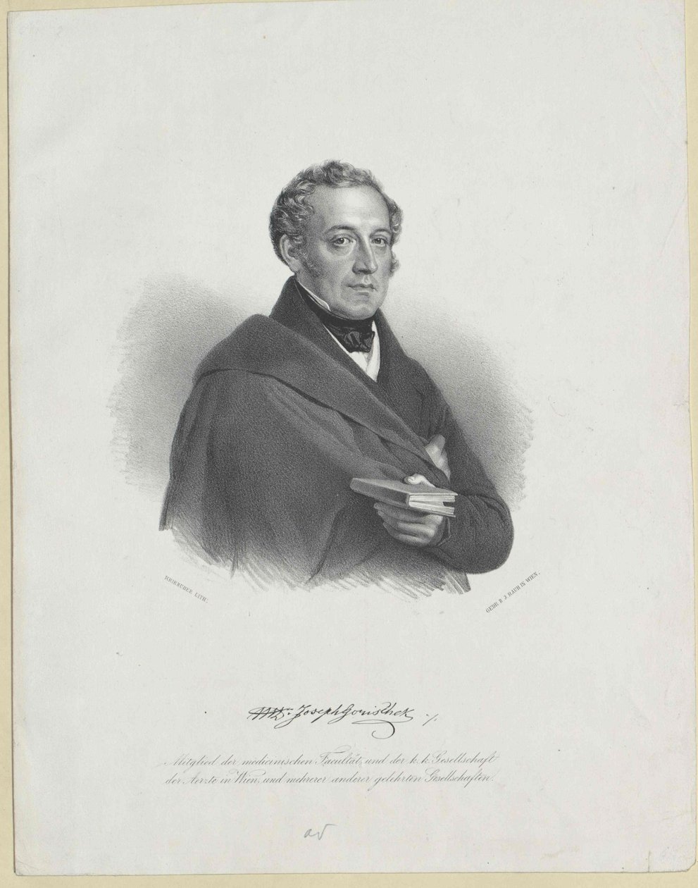 Joseph Gorischek (imprimir) de Artist Unknown