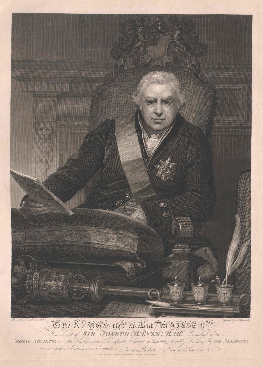 Joseph baronet Banks de Artist Unknown