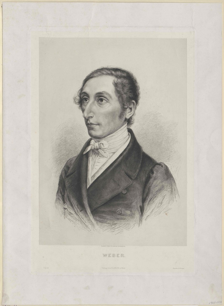 Karl Maria von Weber (imprimir) de Artist Unknown