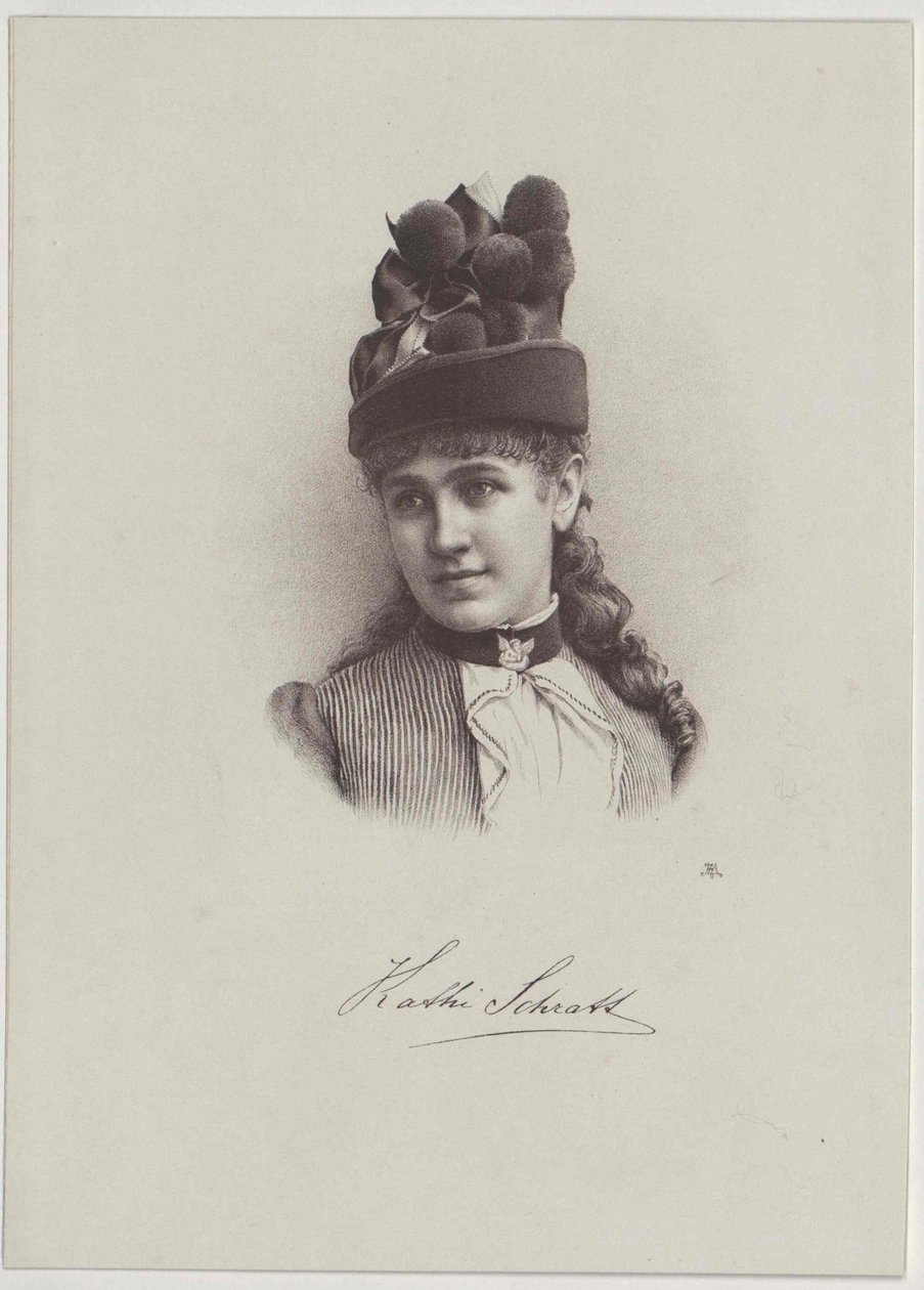 Katharina Schratt (imprimir) de Artist Unknown
