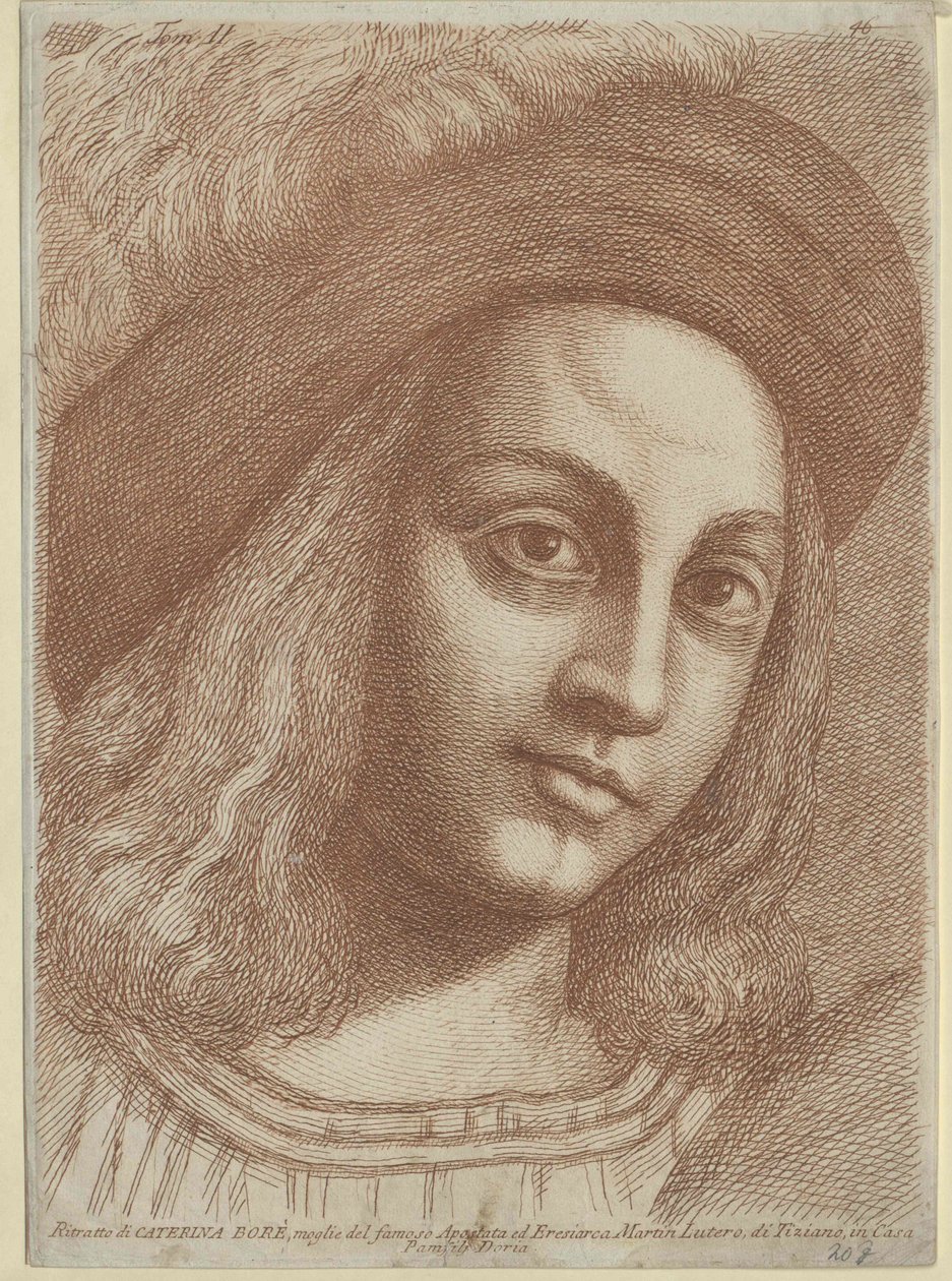 Katharina von Bora (impresión) de Artist Unknown