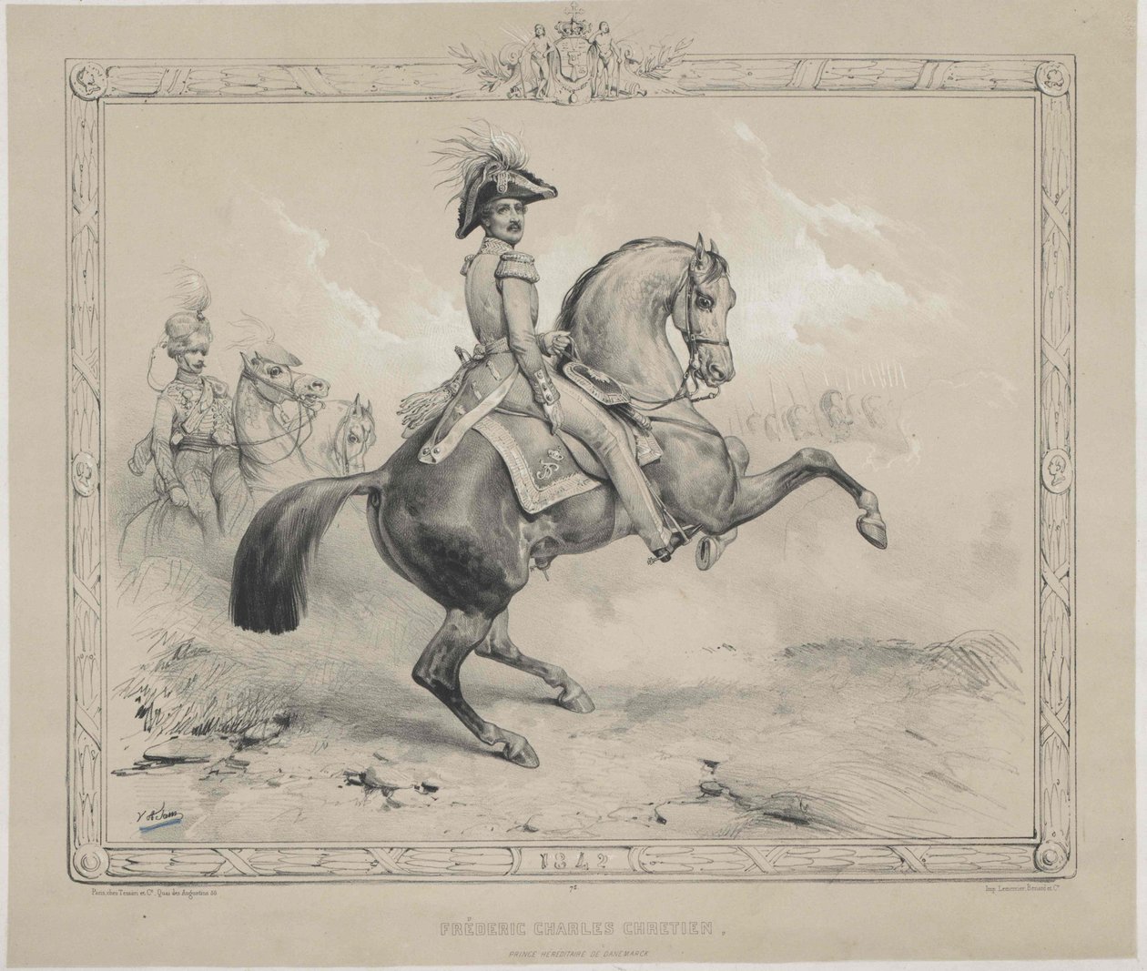 Rey de Dinamarca Federico VII de Artist Unknown
