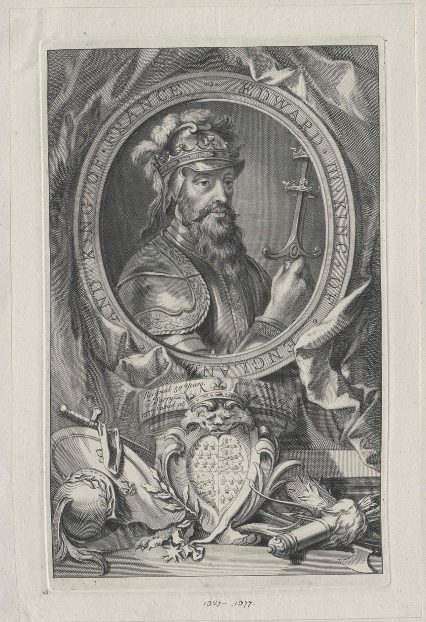 Rey de Inglaterra Eduardo III (impresión) de Artist Unknown