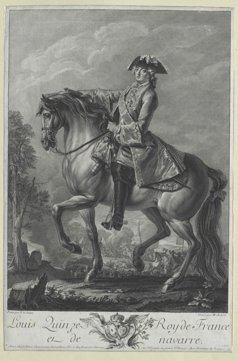 Rey de Francia Luis XV de Artist Unknown