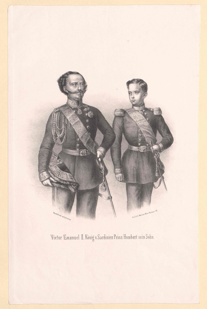 Rey de Italia Víctor Manuel II de Artist Unknown