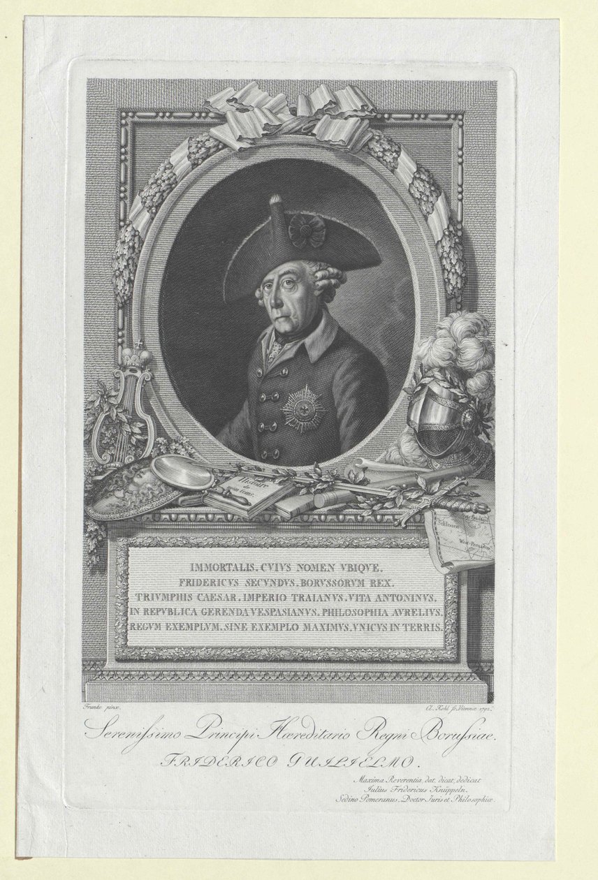 Rey de Prusia Federico II de Artist Unknown