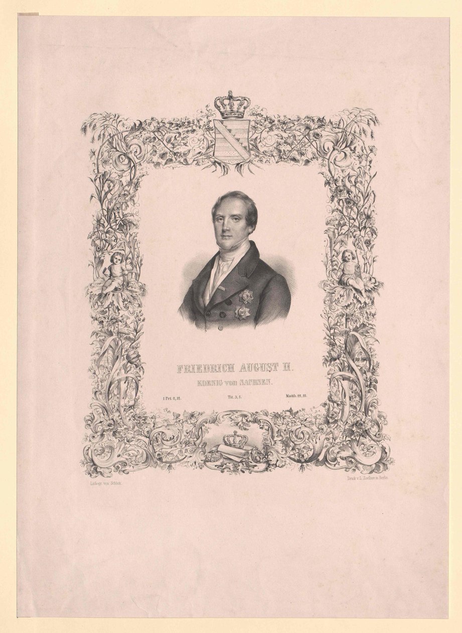 Rey de Sajonia Federico Augusto II de Artist Unknown