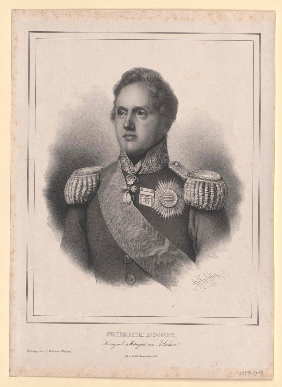 Rey de Sajonia Federico Augusto II de Artist Unknown