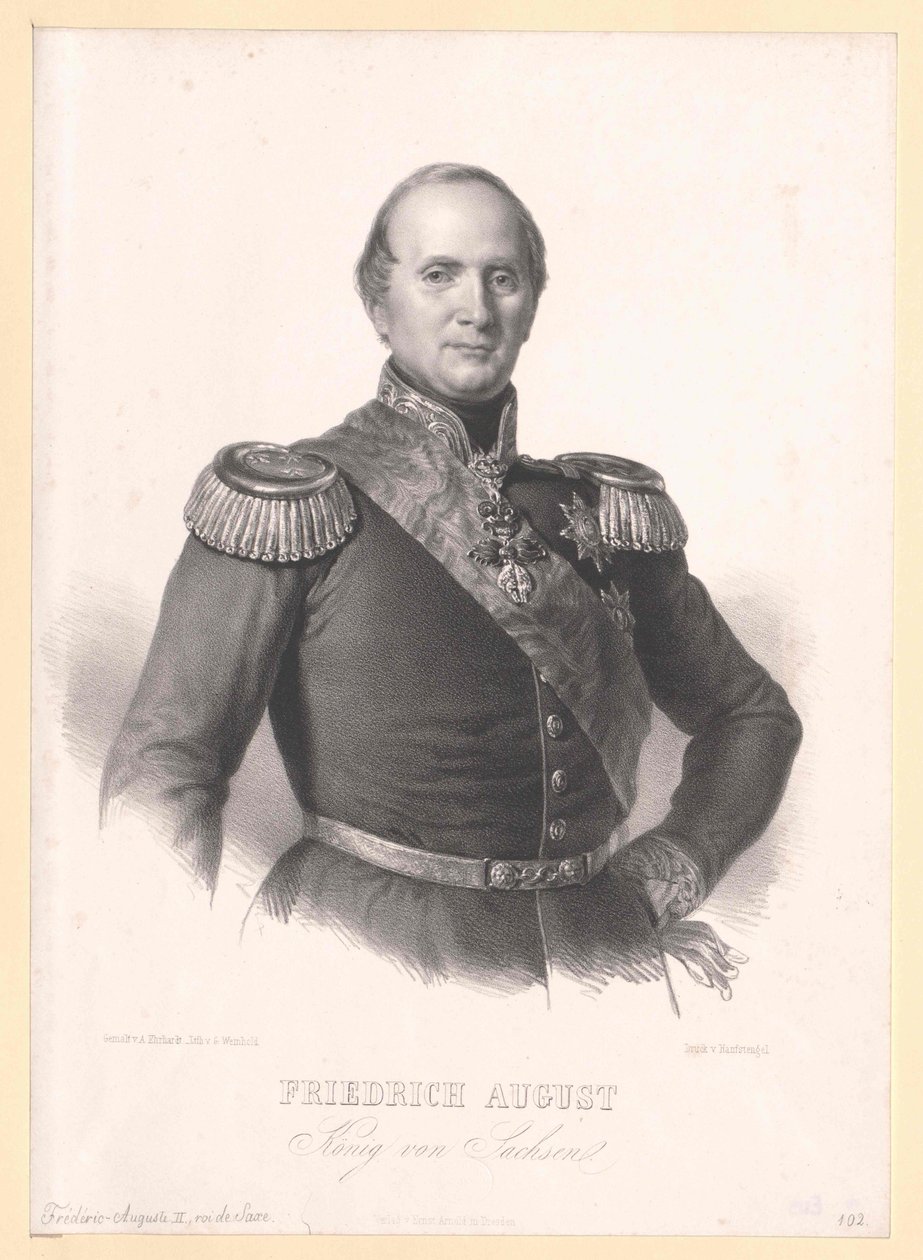 Rey de Sajonia Federico Augusto II de Artist Unknown