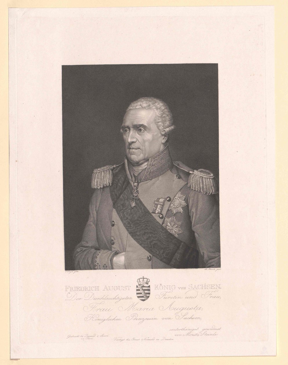 Rey de Sajonia Federico Augusto I de Artist Unknown