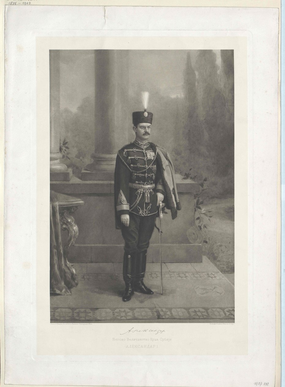 Rey de Serbia Alejandro I de Artist Unknown