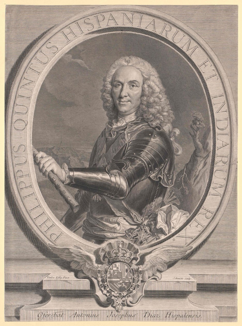 Rey de España Felipe V. de Artist Unknown