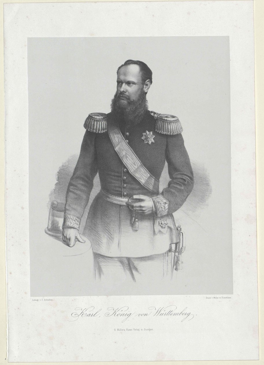 Rey de Wuerttemberg Carlos I de Artist Unknown