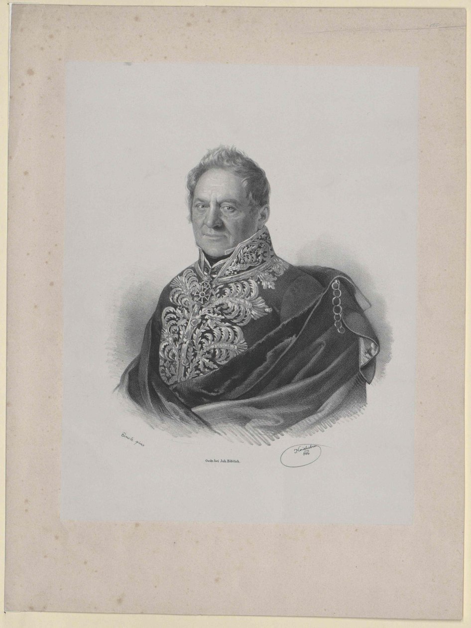Conde Klemens Brandis (huella) de Artist Unknown