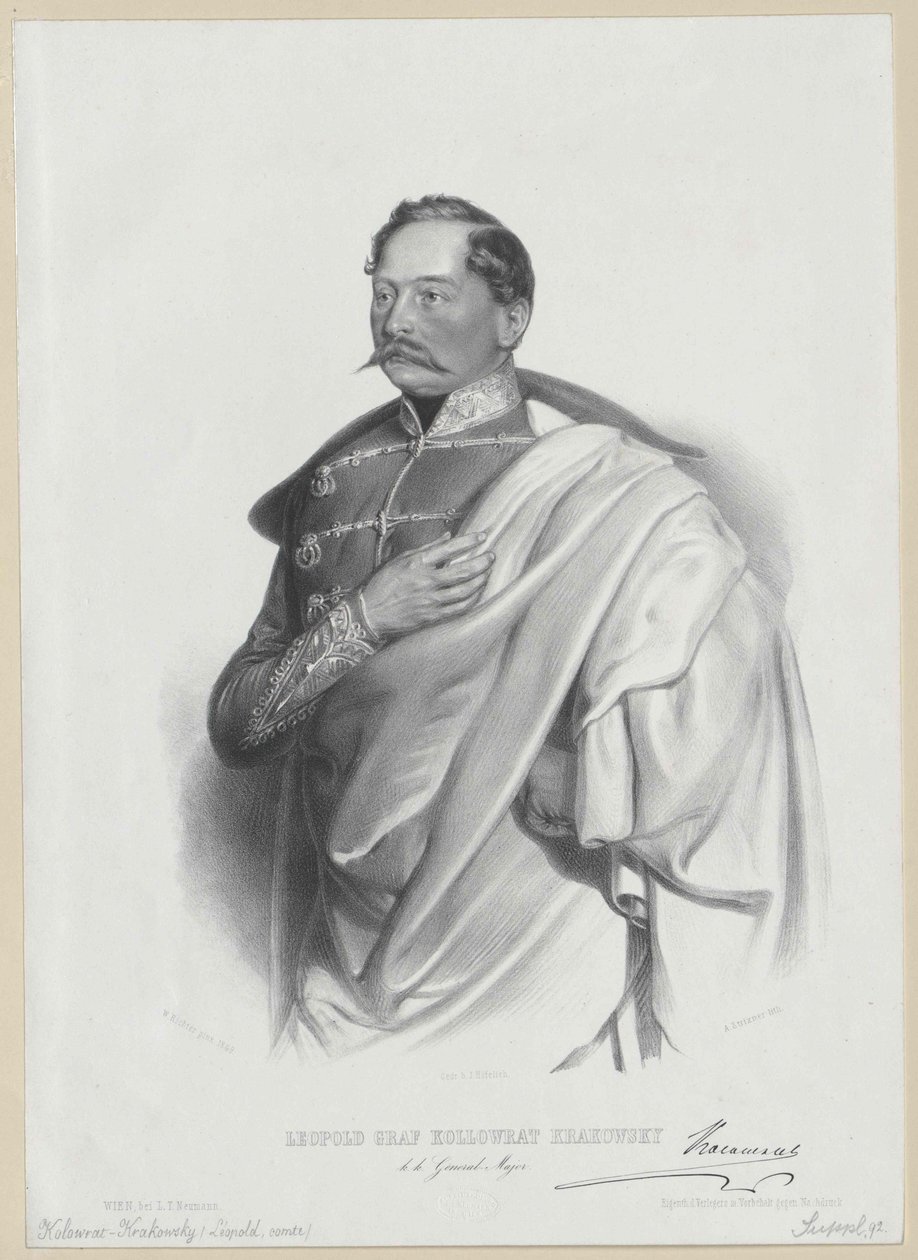 Conde Leopoldo Kolovrat Cracovia de Artist Unknown