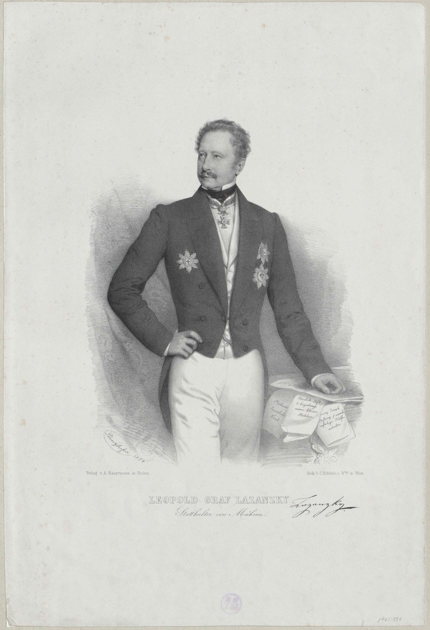 Conde Leopold Lazansky de Artist Unknown