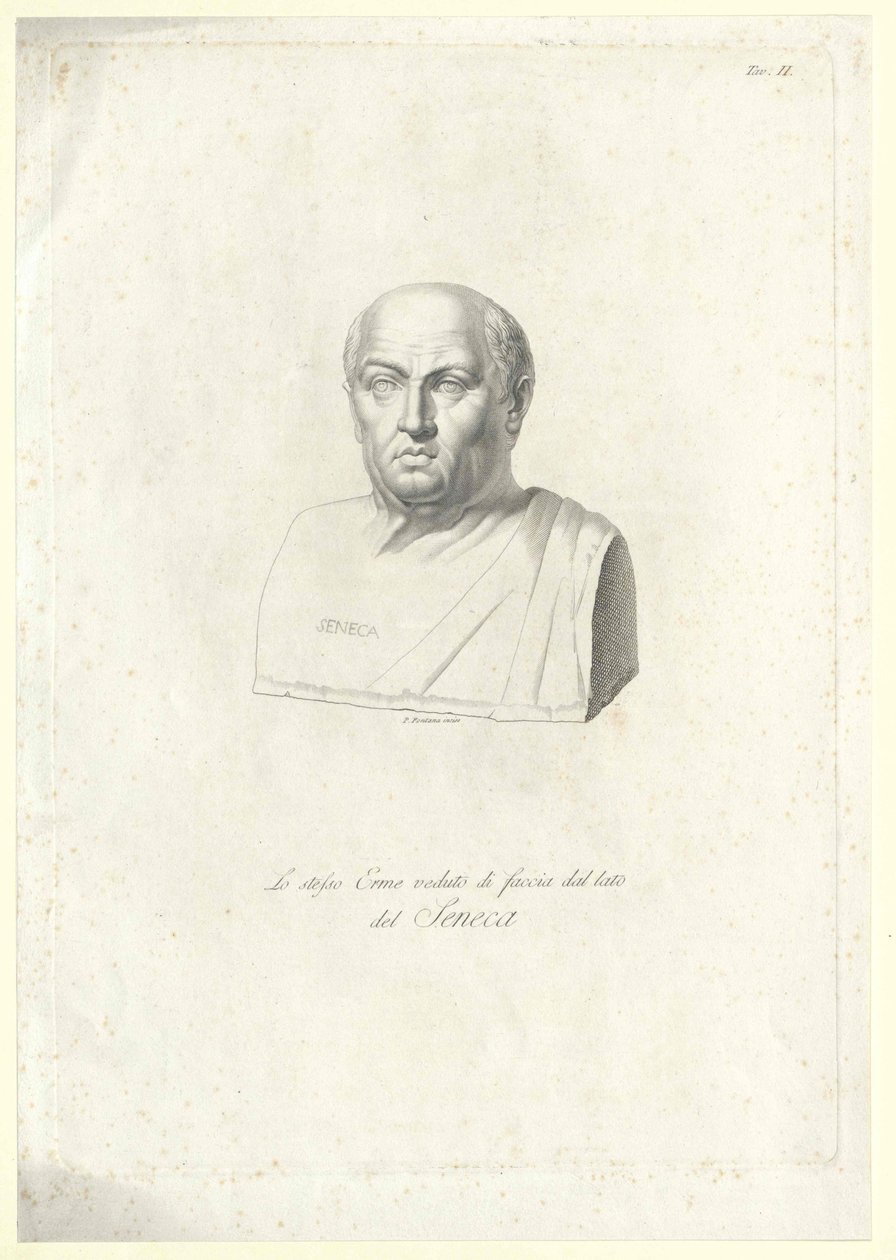 Lucio Anneo Séneca (imprimir) de Artist Unknown