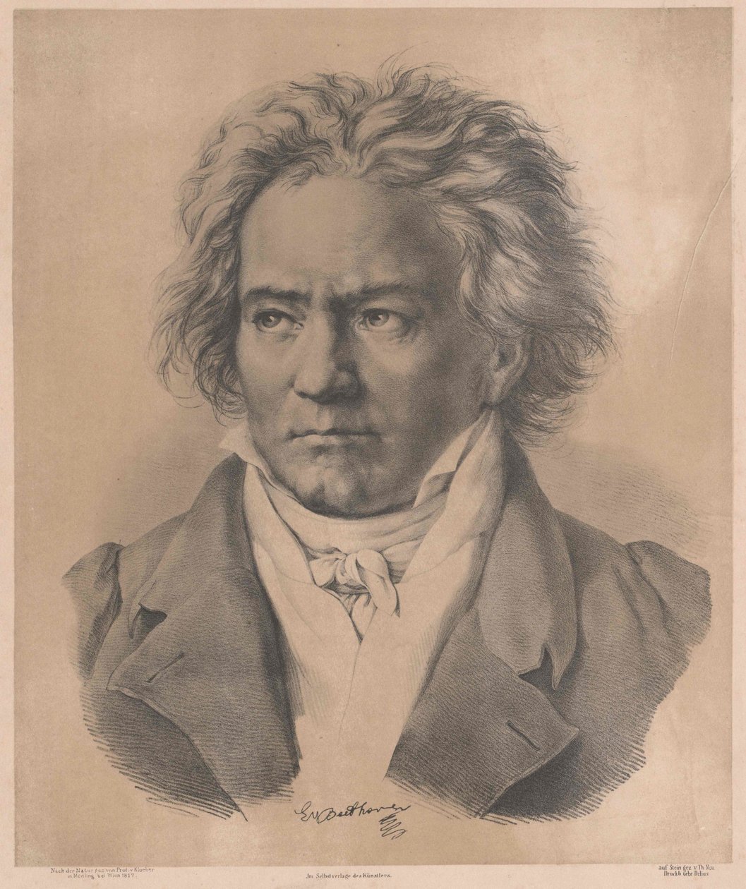 Ludwig van Beethoven (huella) de Artist Unknown