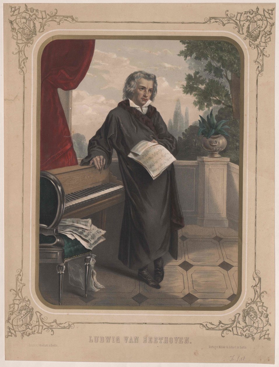 Ludwig van Beethoven de Artist Unknown