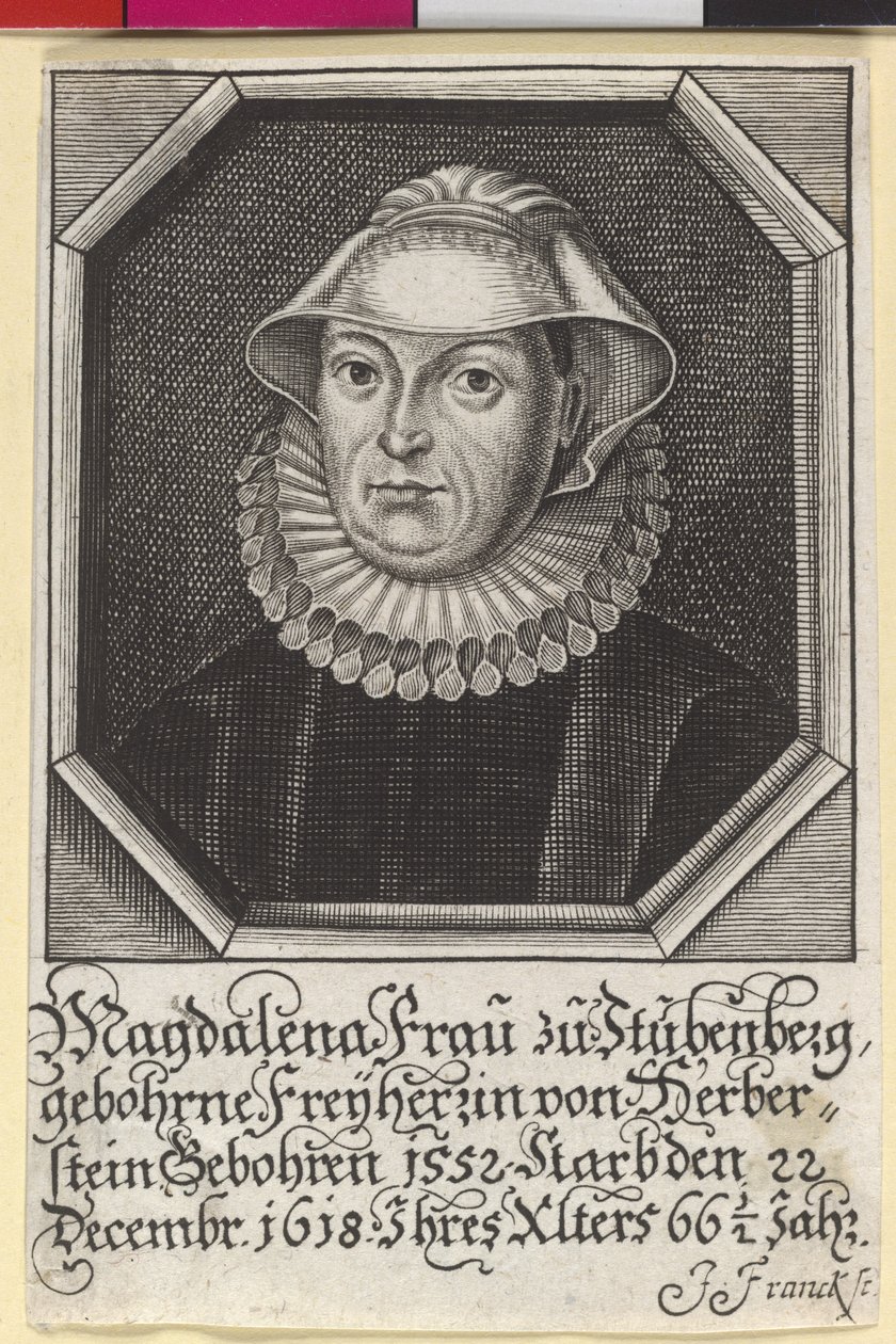 Magdalene Baronesa Herberstein de Artist Unknown