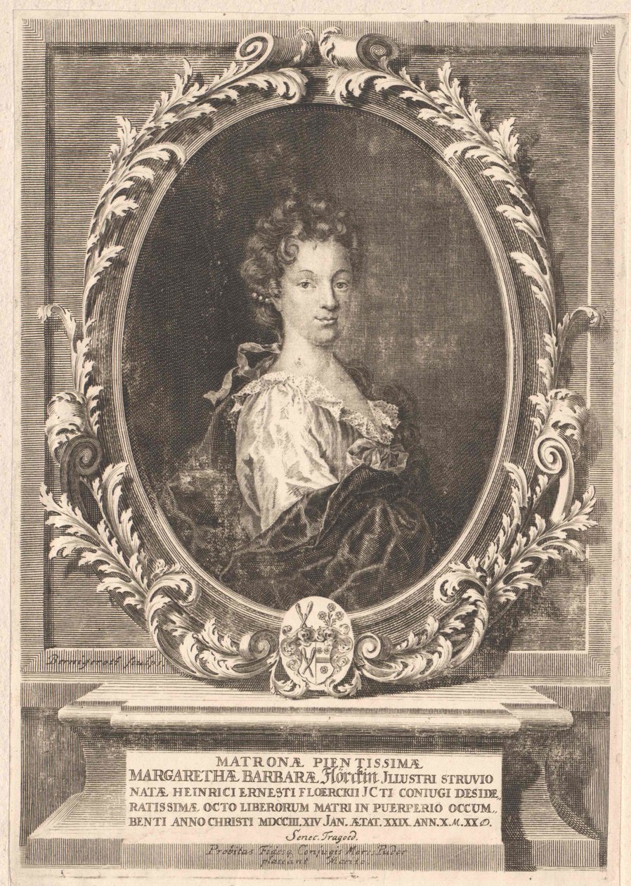 Margarethe Barbara Struve (imprimir) de Artist Unknown