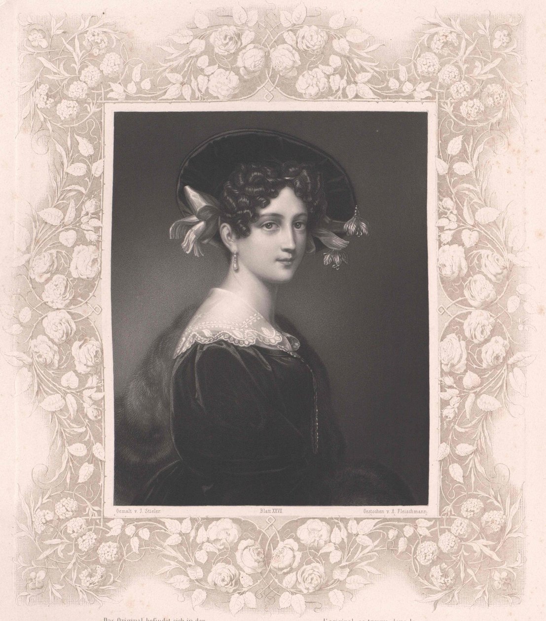 Maximiliane Borzaga (imprimir) de Artist Unknown