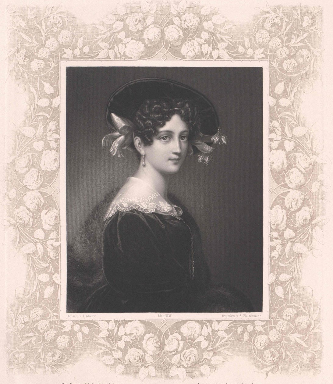 Maximiliane Borzaga (imprimir) de Artist Unknown