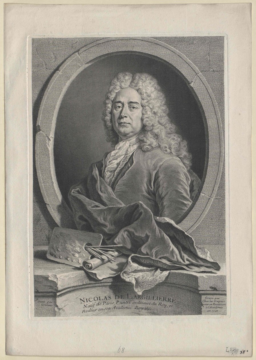Nicolas de Largilliere (impresión) de Artist Unknown