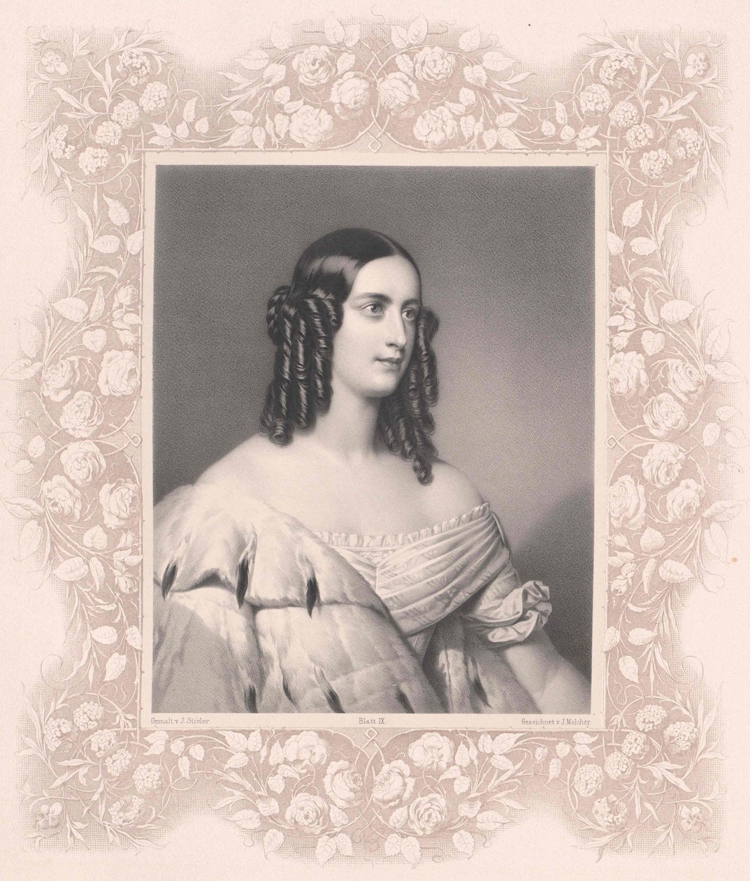 Oettingen-Oettingen y Oettingen-Wallerstein, Carolina princesa de (1824-1889) de Artist Unknown