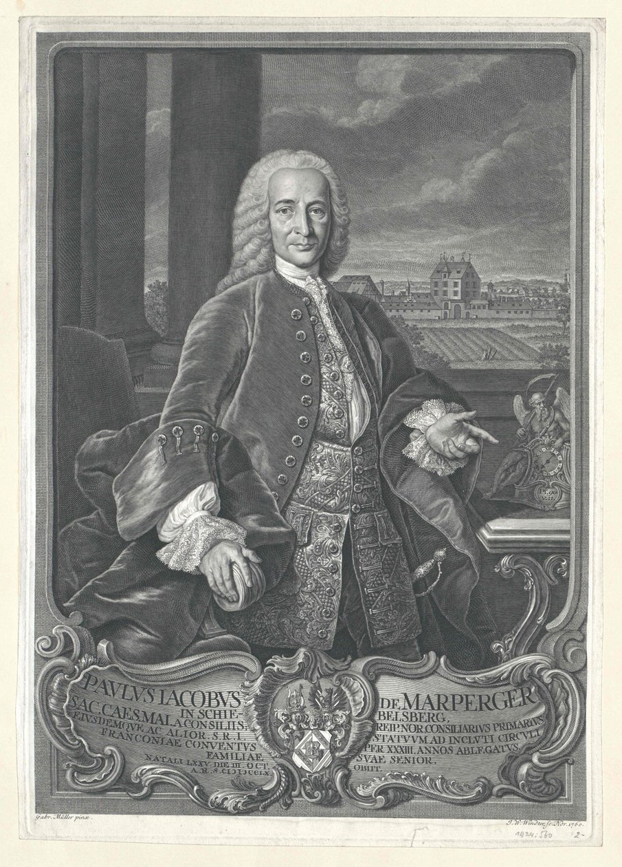 Paul Jakob von Marperger de Artist Unknown