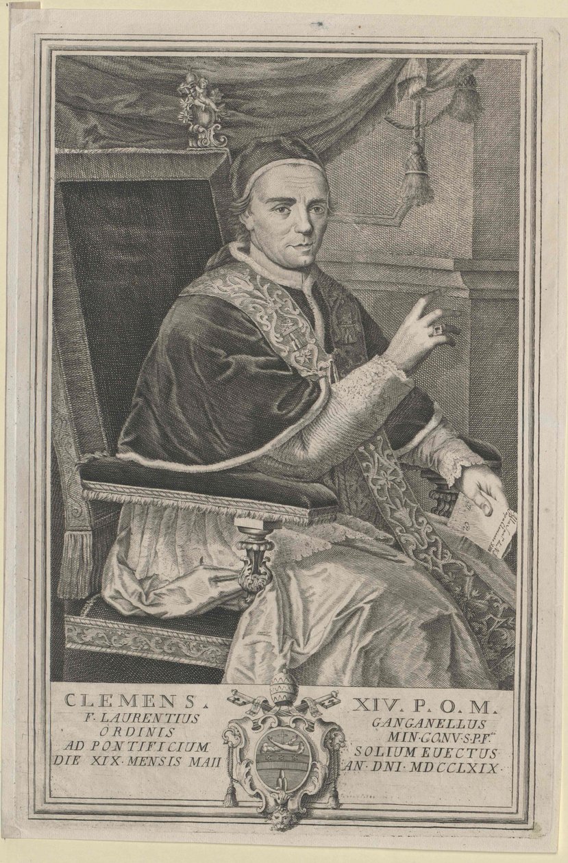 Papa Clemente XIV de Artist Unknown