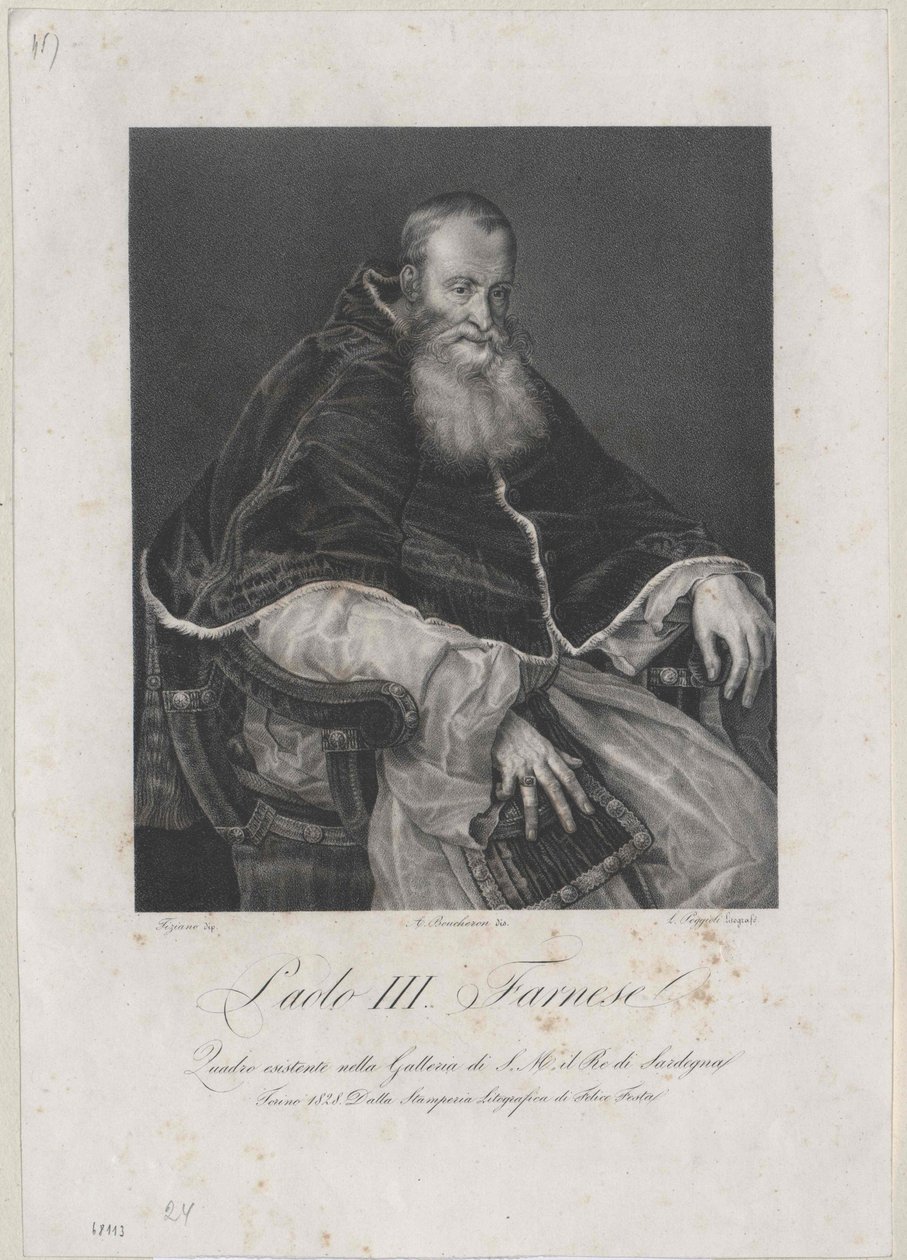 Papa Pablo III de Artist Unknown
