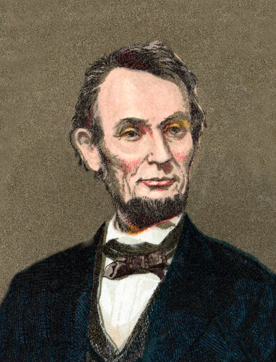 Retrato de Abraham Lincoln - Retrato de Abraham Lincoln 16º Presidente de los Estados Unidos de América. de Artist Unknown