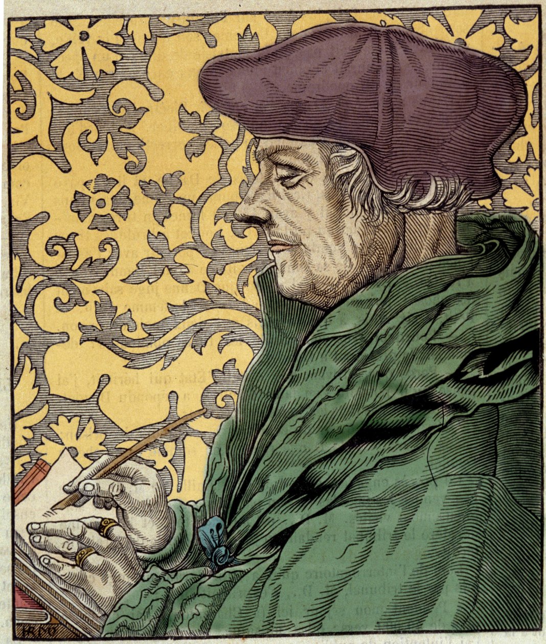 Retrato de Didier Erasme (Erasmo de Rotterdam) (1469 - 1536), humanista holandés. de Artist Unknown