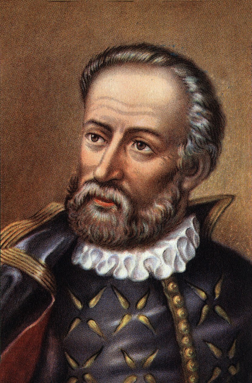 Retrato de Fernando de Magallanes navegante portugués (cromo) de Artist Unknown