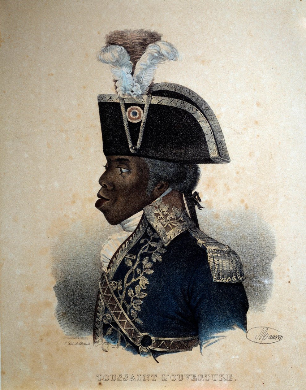 Retrato de François Dominique Toussaint (grabado) de Artist Unknown